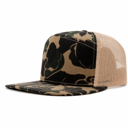 Retro 7 Panel Duck Camo Collection Trucker Hat Blanks