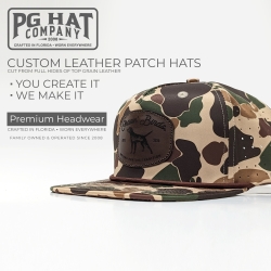 PeePaw Performance Old School Camo Snap Back Rope Hat + Your Logo