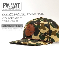 PeePaw Flex-Fit Snap Back (L and XL Sizes)” Old School Camo Rope Hat + Your Logo