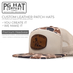 7 Panel “Jeffrey” Duck Twill Back Cap + Your Logo