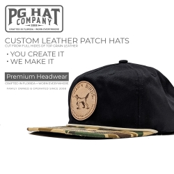 Midnight Duck Gramps Style Duck Camo Rope Hat + Your Logo