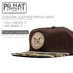 Mucky Duck Gramps Style Duck Camo Rope Hat + Your Logo