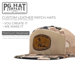 7 Panel “Sarge” Old School Camo Snap Back Rope Hat + Your Logo